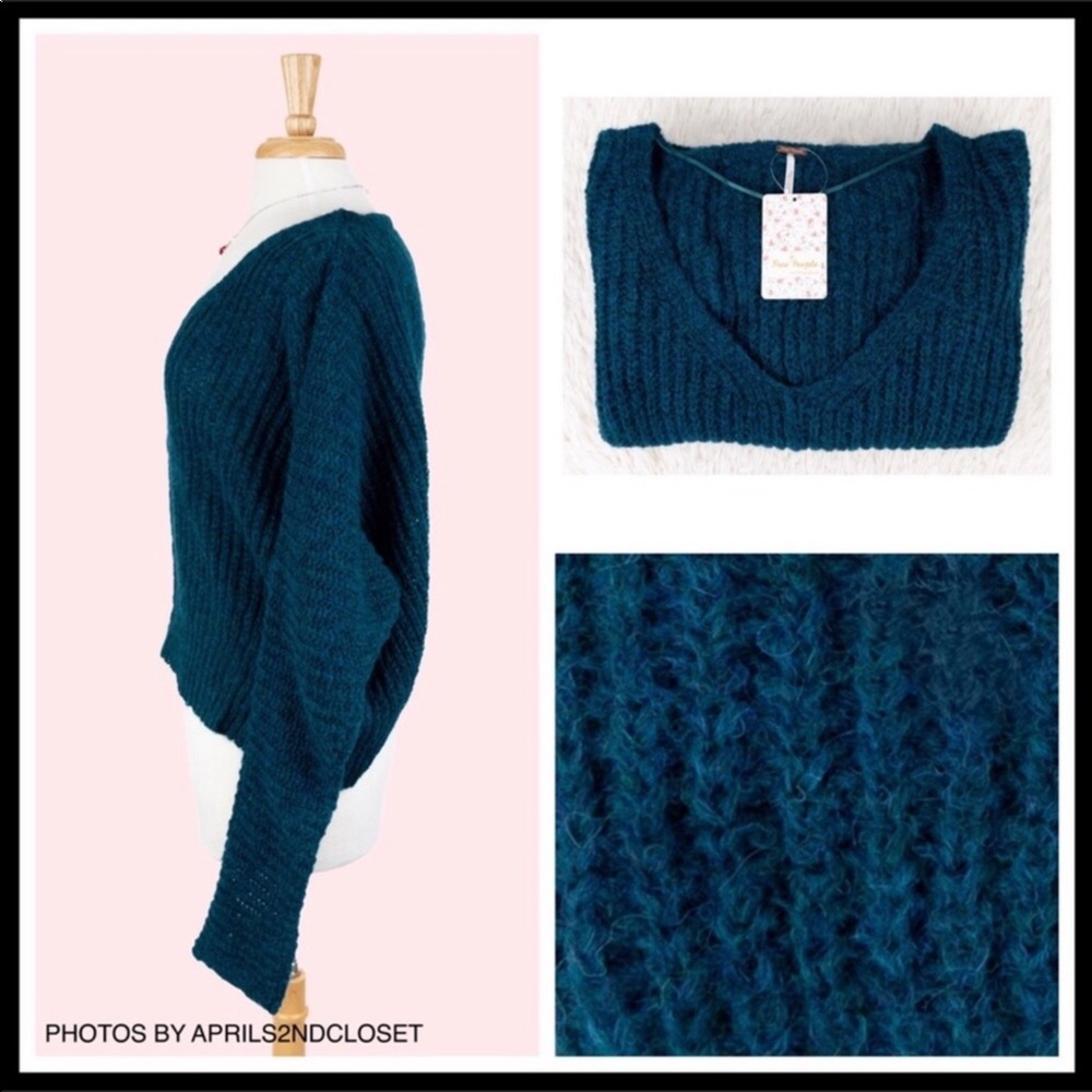 FREE PEOPLE BOHO PULLOVER SLOUCHY SWEATER A2C - Picture 5 of 8